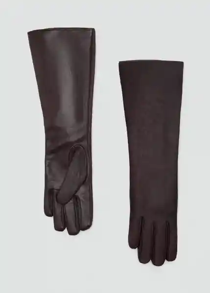 Guantes Bethany Chocolate Talla S Mujer Mango
