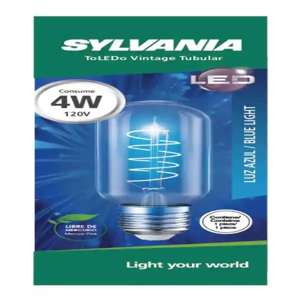 Sylvania Led Vintage Tubular 4w Blue P27129-33