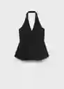 Chaleco Miso Negro Talla S Mujer Mango