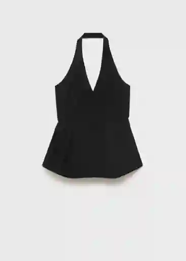 Chaleco Miso Negro Talla S Mujer Mango