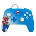 Nintendo Switch Control Alámbrico Supermario Azul/Blanco