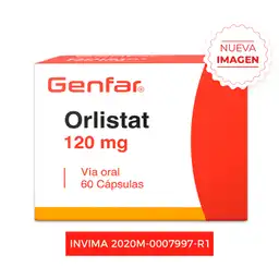 Genfar Orlistat en Cápsulas vía oral