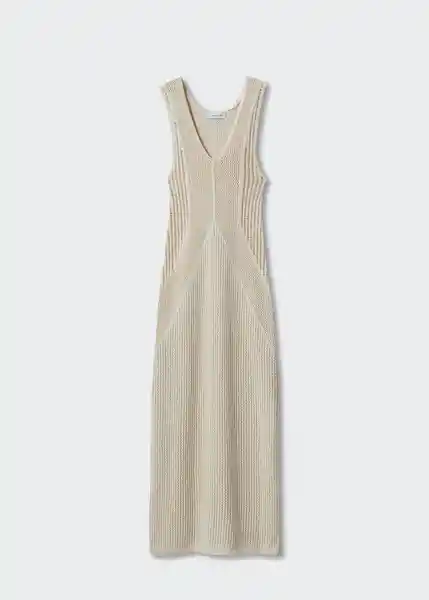 Vestido Ania Oro Talla S Mujer Mango