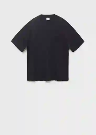 Camiseta Single Negro Talla XL Hombre Mango