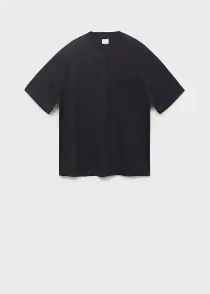 Camiseta Single Negro Talla XL Hombre Mango