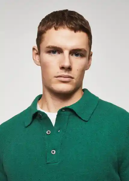 Camisa Polo Byronp Esmeralda Talla M Hombre Mango