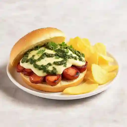 Choripán tradicional