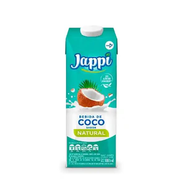 Jappi Bebida de Coco Sabor Natural