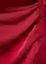Vestido Safron Vino Talla M Mujer Mango