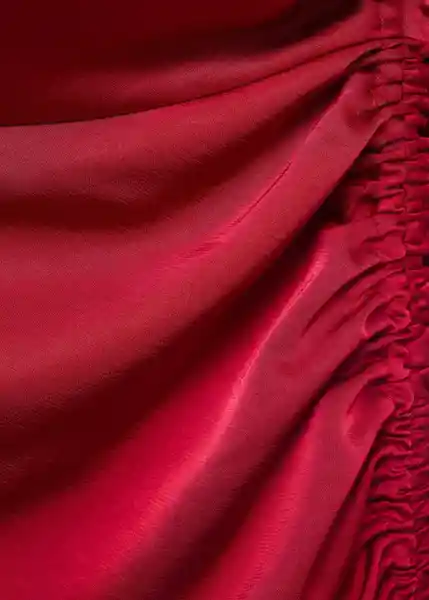 Vestido Safron Vino Talla M Mujer Mango