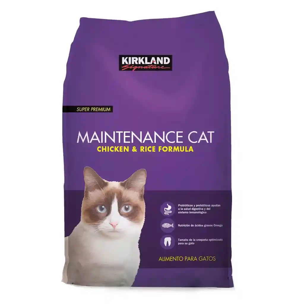 Kirkland Signature Alimento para Gato Adulto Sabor Pollo y Arroz Super Premium