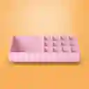 Organizador Plástico de Maquillaje Compartimentos Rosa Miniso