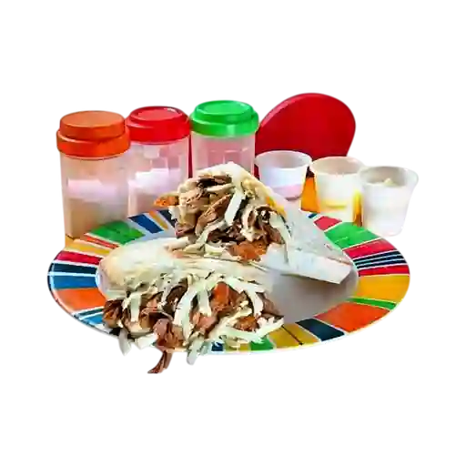Arepa solo carne