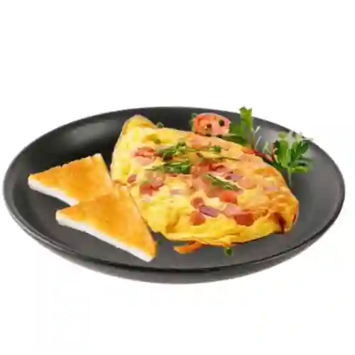 Omelet con Jamón y Queso