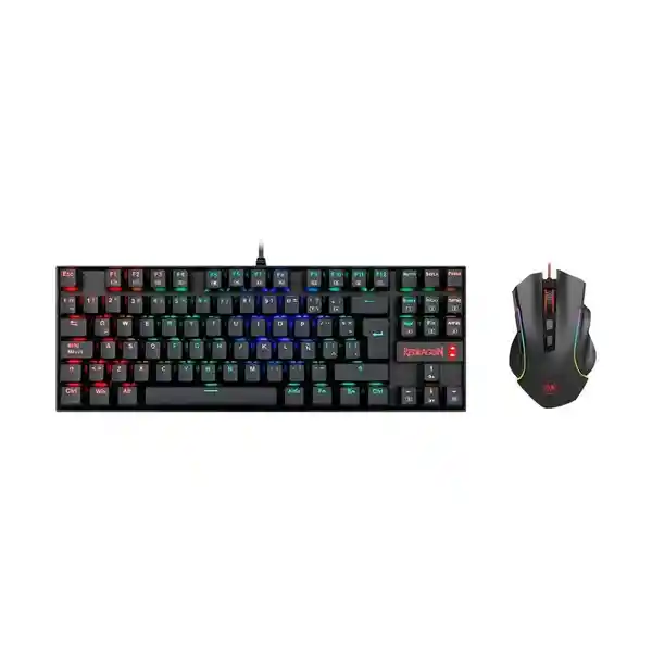 Redragon Set Teclado Y Mouse Mecánico Gaming