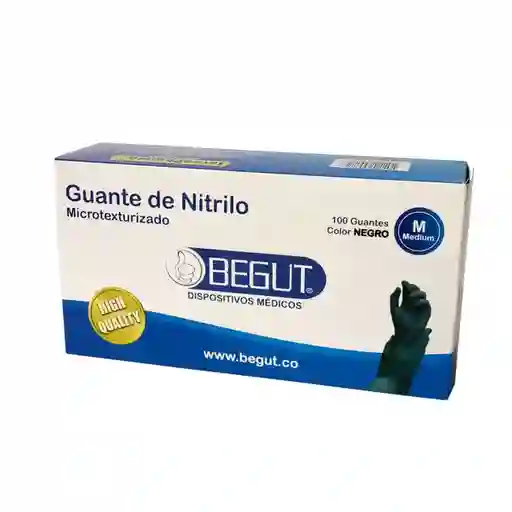 Begut Guantes Nitrilo Negro Talla M