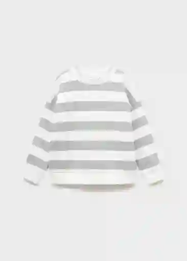 Buzo Sudadera Rayas Gris Talla 70 Niños Mango