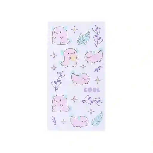 Calcomanías y Estampas Spectrum Serie Axolotl Story Miniso