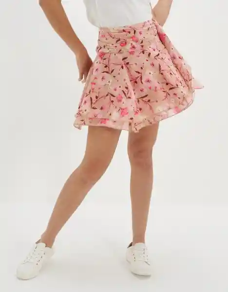 Falda Aerie Rosa Talla Medium American Eagle