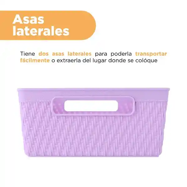 Organizador de Plástico Lila 24 cm Miniso