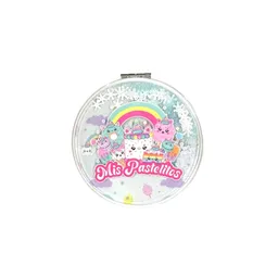 Espejo Portátil Doble Cara Arcoiris Serie Mis Pastelitos Miniso
