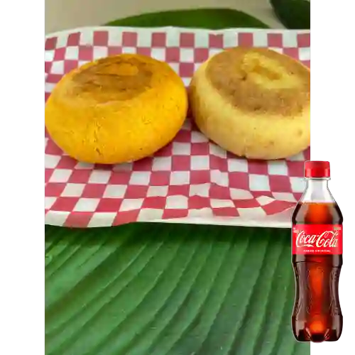 Combo Arepa Tradicional + Arepa Especial + CocaCola Org 400ml