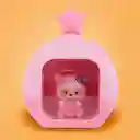 Lámpara Nocturna Led Sakura Rosa Serie Teddy Bear Miniso