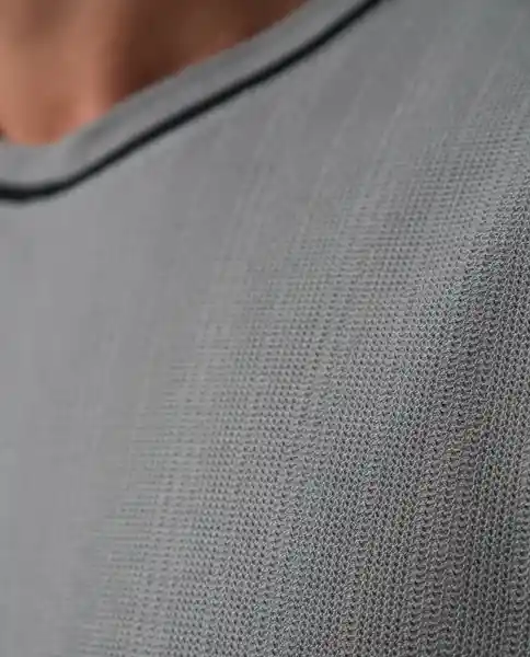 Camiseta Hombre Gris Talla L 109G109_GRI184005 Rifle