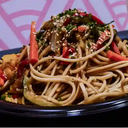 Pasta con Vegetales Al Wok