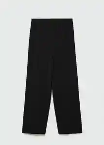 Pantalón Bubble-a Negro Talla L Mujer Mango