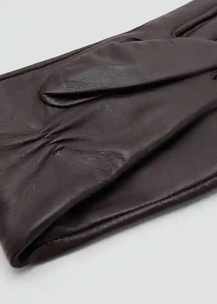 Guantes Gildi Chocolate Talla S Mujer Mango