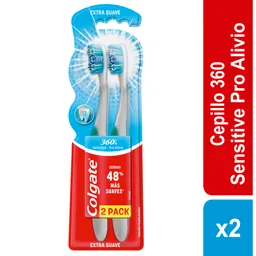 Cepillo Dental Colgate 360° Sensitive Pro Alivio x 2
