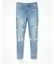 Jean Jegging Mujer Crop Azul Talla 10 Regular American Eagle