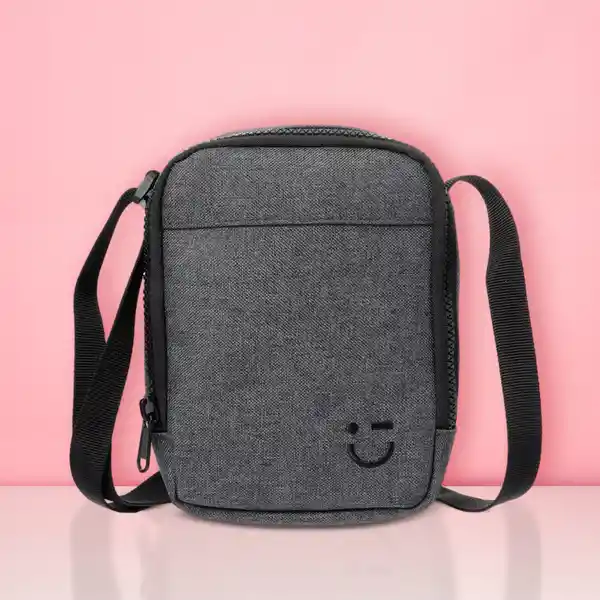 Bolso Cruzado Casual Gris Miniso