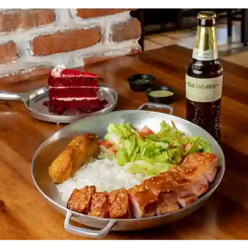 Delicioso + Bebida + Postre