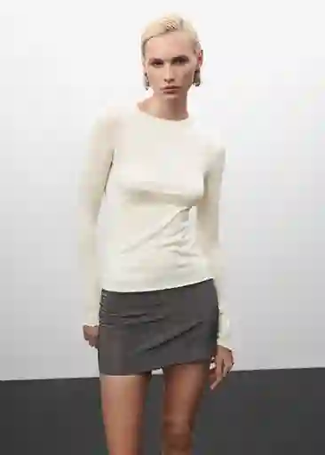Jersey Biscayne Crudo Talla S Mujer Mango