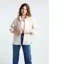  Camisa Sand Mujer Crudo Marfil Claro Talla L Naf-Naf 