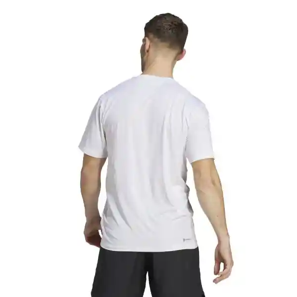 Adidas Camiseta Tr-Es Stretch T Para Hombre Blanco Talla XL