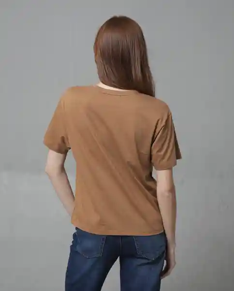 Camiseta Mujer Café Talla M 209G123_CAF171044 Rifle