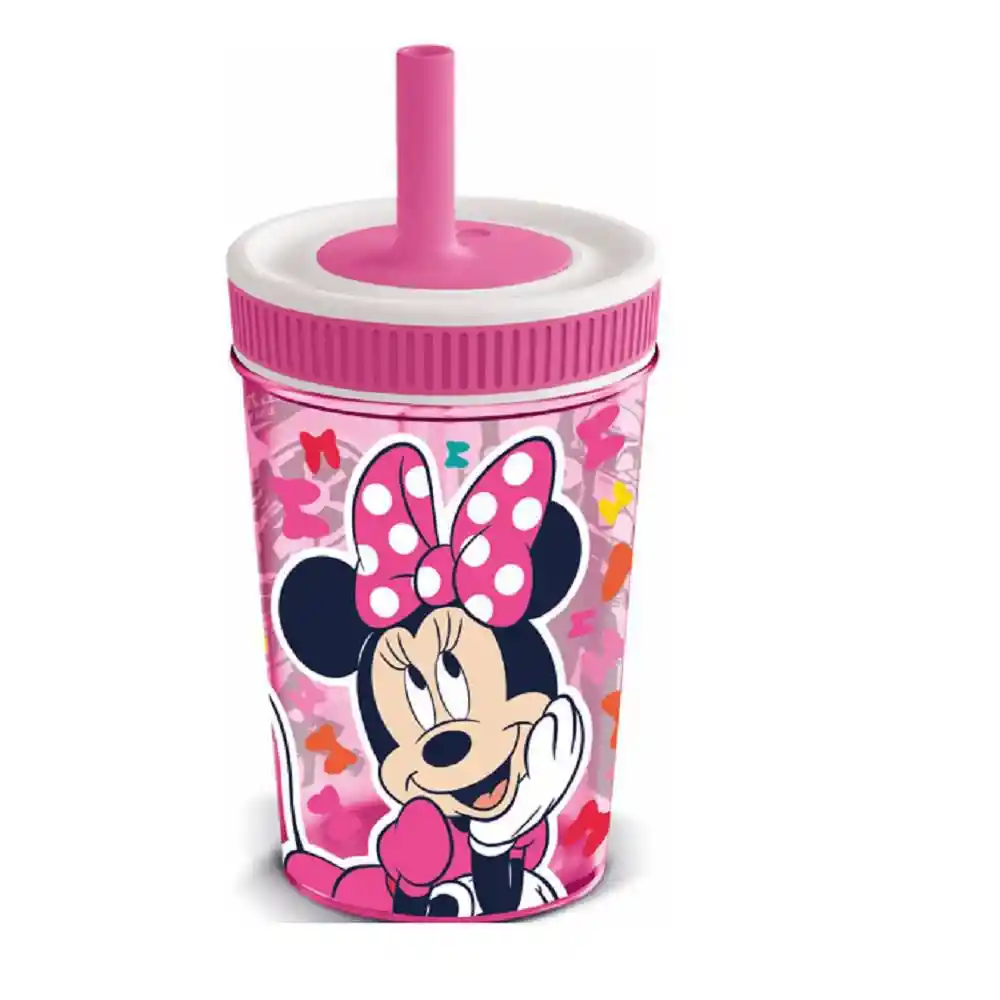 Stor Vaso Pitillo Minnie de 465 mL 51186