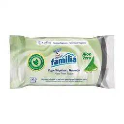 Familia Papel Higiénico Húmedo con Aloe Vera