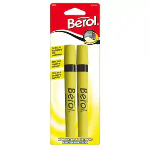 Berol Resaltador Amarillo Redondo