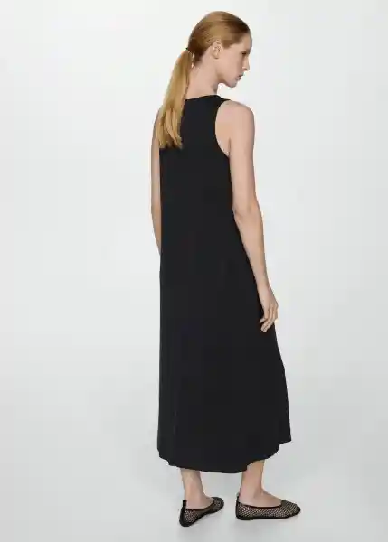 Vestido Amaya Negro Talla XL Mujer Mango