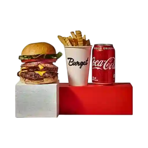 Combo double bacon cheeseburger