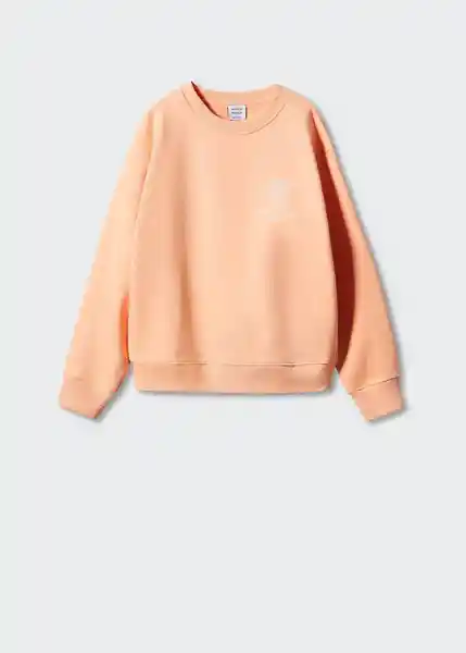 Buzo Sudadera Jean Naranja Talla M Mujer Mango