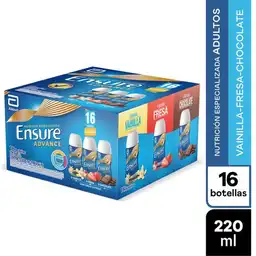 Ensure Advance Liquido Multisabor 220 ML Pack x 16 Unidades