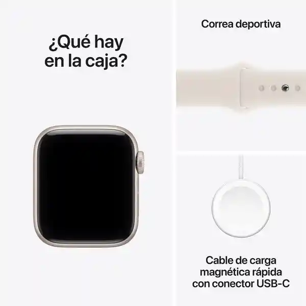 Apple Watch SE 3 GPS Starlight Aluminium Case Band 40 mm S/M