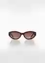 Gafas de Sol Marina Marrón Talla 99 Mujer Mango