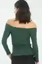 Top Amalfi Color Verde Oscuro Talla XS Ragged