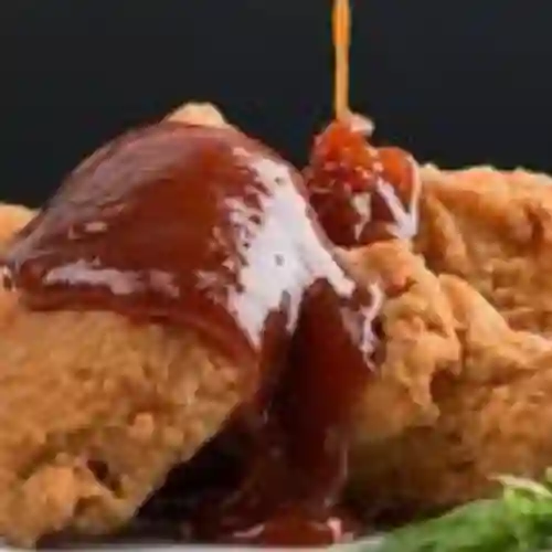 Alitas Apanadas en Bbq (8 Piezas)